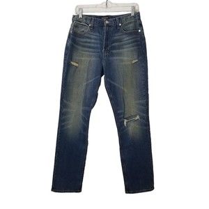 Juicy Couture Jeans Women Size 27 Blue Denim Distressed Boyfriend